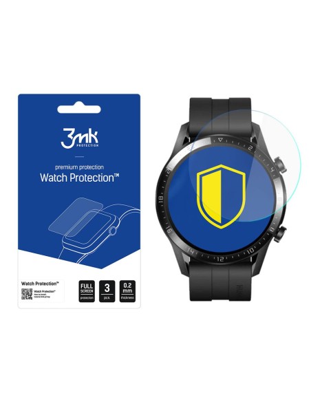 3mk Watch Protection™ v. FlexibleGlass Lite hibridinis stiklas ant Huawei Watch GT 2 46mm 3mk Watch Protection™ v. FlexibleGlass Lite hibridinis stiklas ant Huawei Watch GT 2 46mm