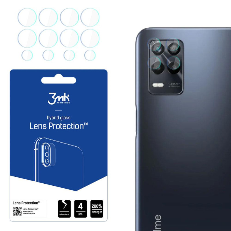 3mk Lens Protection™ hibridinis fotoaparato stiklas, skirtas Realme 9 5G