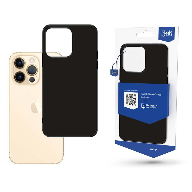 3mk matinis dėklas, skirtas iPhone 13 Pro Max – juodas 3mk matinis dėklas, skirtas iPhone 13 Pro Max – juodas