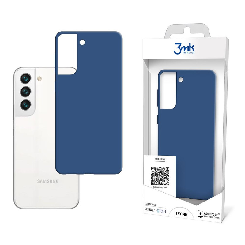 3mk matinis dėklas, skirtas Samsung Galaxy S22 5G – mėlynas