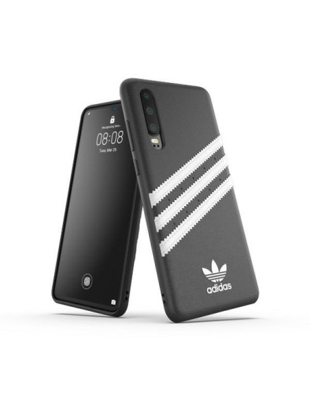 Adidas OR Molded Case PU, skirtas Huawei P30 juodai baltas Adidas OR Molded Case PU, skirtas Huawei P30 juodai baltas