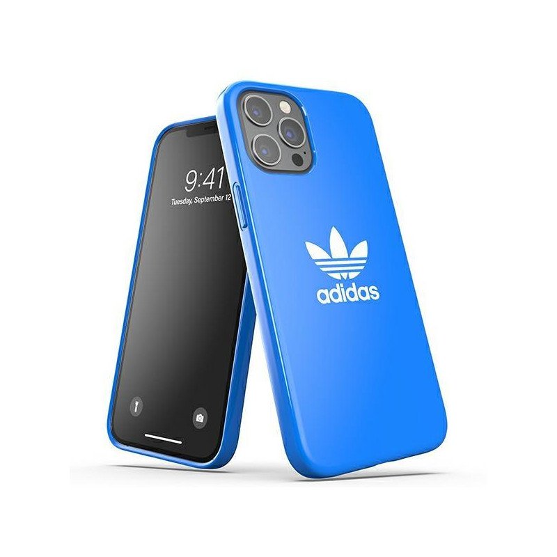 Adidas OR SnapCase Trefoil dėklas iPhone 12 Pro Max - mėlynas