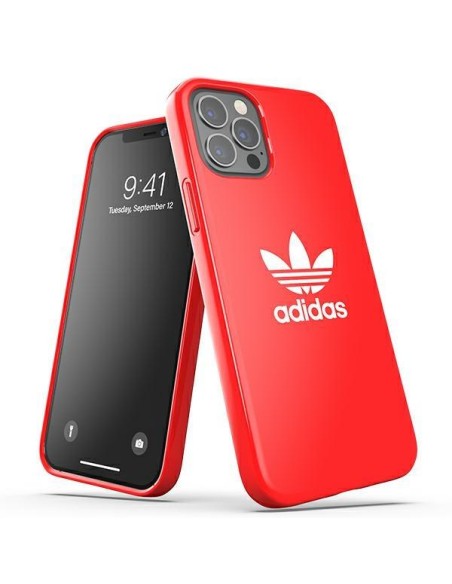 Adidas OR SnapCase Trefoil dėklas iPhone 12 / iPhone 12 Pro - raudonas Adidas OR SnapCase Trefoil dėklas iPhone 12 / iPhone 12 Pro - raudonas
