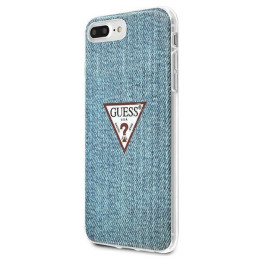 Guess Jeans Collection dėklas, skirtas iPhone 7 / 8 Plus - mėlynas