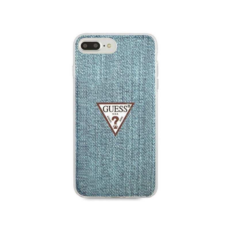 Guess Jeans Collection dėklas, skirtas iPhone 7 / 8 Plus - mėlynas