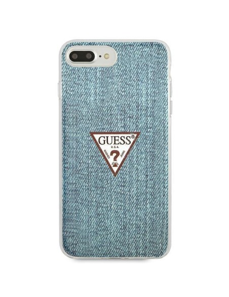 Guess Jeans Collection dėklas, skirtas iPhone 7 / 8 Plus - mėlynas