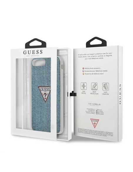 Guess Jeans Collection dėklas, skirtas iPhone 7 / 8 Plus - mėlynas