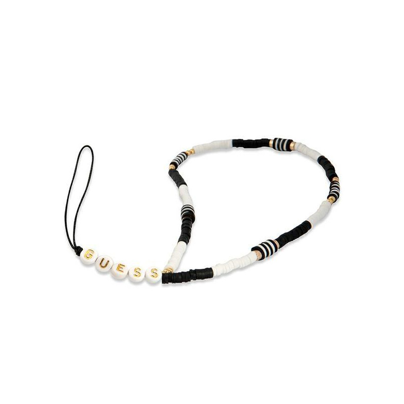 Guess Heishi Beads pakabukas - juodai baltas