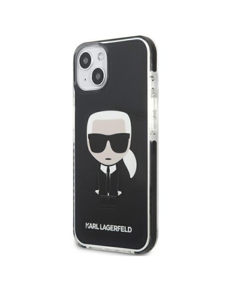 Karl Lagerfeld Iconik Karl dėklas iPhone 13 mini - juodas Karl Lagerfeld Iconik Karl dėklas iPhone 13 mini - juodas