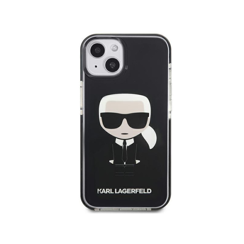 Karl Lagerfeld Iconik Karl dėklas iPhone 13 mini - juodas