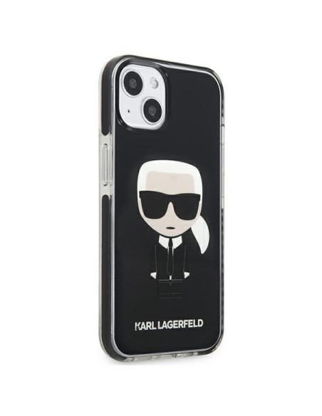 Karl Lagerfeld Iconik Karl dėklas iPhone 13 mini - juodas Karl Lagerfeld Iconik Karl dėklas iPhone 13 mini - juodas