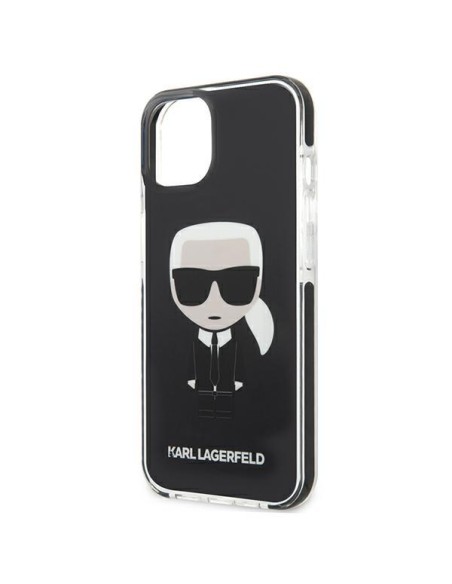 Karl Lagerfeld Iconik Karl dėklas iPhone 13 mini - juodas Karl Lagerfeld Iconik Karl dėklas iPhone 13 mini - juodas