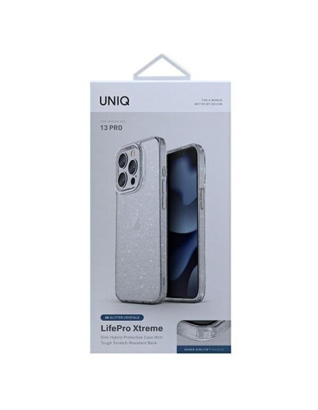 Uniq LifePro Xtreme dėklas, skirtas iPhone 13 Pro / iPhone 13 - skaidrus Uniq LifePro Xtreme dėklas, skirtas iPhone 13 Pro / iPhone 13 - skaidrus