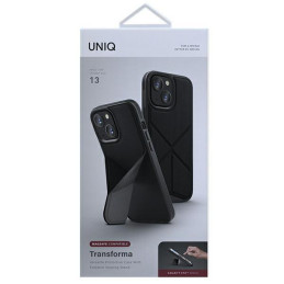 UNIQ Transforma MagSafe dėklas iPhone 13 - juodas