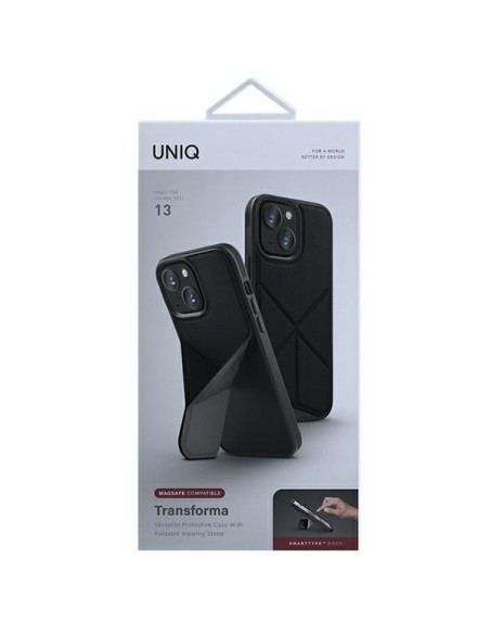 UNIQ Transforma MagSafe dėklas iPhone 13 - juodas UNIQ Transforma MagSafe dėklas iPhone 13 - juodas