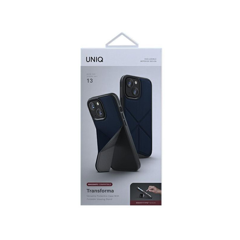 UNIQ Transforma MagSafe dėklas iPhone 13 - mėlynas