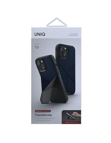 UNIQ Transforma MagSafe dėklas iPhone 13 - mėlynas UNIQ Transforma MagSafe dėklas iPhone 13 - mėlynas