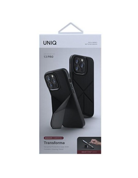 UNIQ Transforma MagSafe dėklas skirtas iPhone 13 Pro / iPhone 13 - juodas