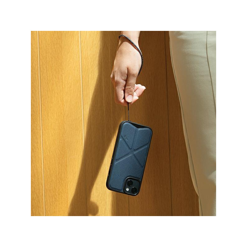 UNIQ Transforma MagSafe dėklas, skirtas iPhone 13 Pro / iPhone 13 - mėlynas