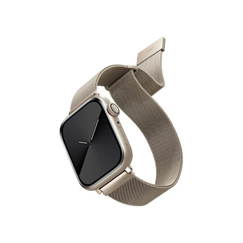 Uniq Dante nerūdijančio plieno dirželis, skirtas Apple Watch 1/ 2/ 3/ 4/ 5/ 6/ 7/ 8/ SE/ SE2 38/ 40/ 41mm – smėlio spalv... Uniq Dante nerūdijančio plieno dirželis, skirtas Apple Watch 1/ 2/ 3/ 4/ 5/ 6/ 7/ 8/ SE/ SE2 38/ 40/ 41mm – smėlio spalv...