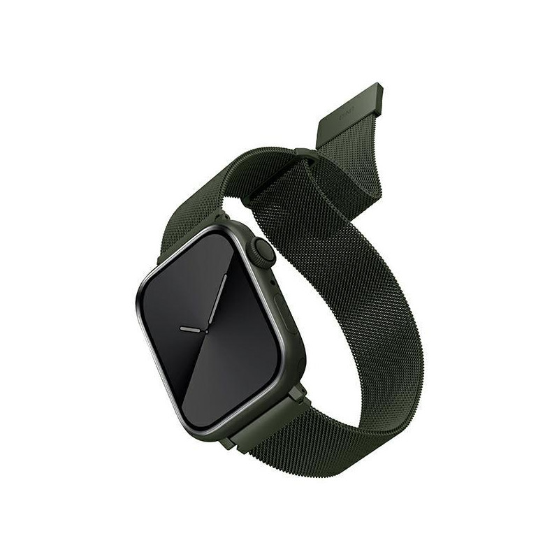 Uniq Dante nerūdijančio plieno dirželis, skirtas Apple Watch 1/ 2/ 3/ 4/ 5/ 6/ 7/ 8/ SE/ SE2 38/ 40/ 41mm – žalias Uniq Dante nerūdijančio plieno dirželis, skirtas Apple Watch 1/ 2/ 3/ 4/ 5/ 6/ 7/ 8/ SE/ SE2 38/ 40/ 41mm – žalias