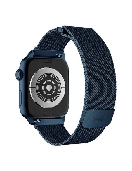 Uniq Dante nerūdijančio plieno dirželis, skirtas Apple Watch 1/ 2/ 3/ 4/ 5/ 6/ 7/ 8/ SE/ SE2 42/ 44/ 45mm – mėlynas
