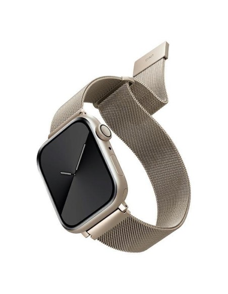 Uniq Dante nerūdijančio plieno dirželis, skirtas Apple Watch 1/ 2/ 3/ 4/ 5/ 6/ 7/ 8/ SE/ SE2 42/ 44/ 45mm – smėlio spalv... Uniq Dante nerūdijančio plieno dirželis, skirtas Apple Watch 1/ 2/ 3/ 4/ 5/ 6/ 7/ 8/ SE/ SE2 42/ 44/ 45mm – smėlio spalv...