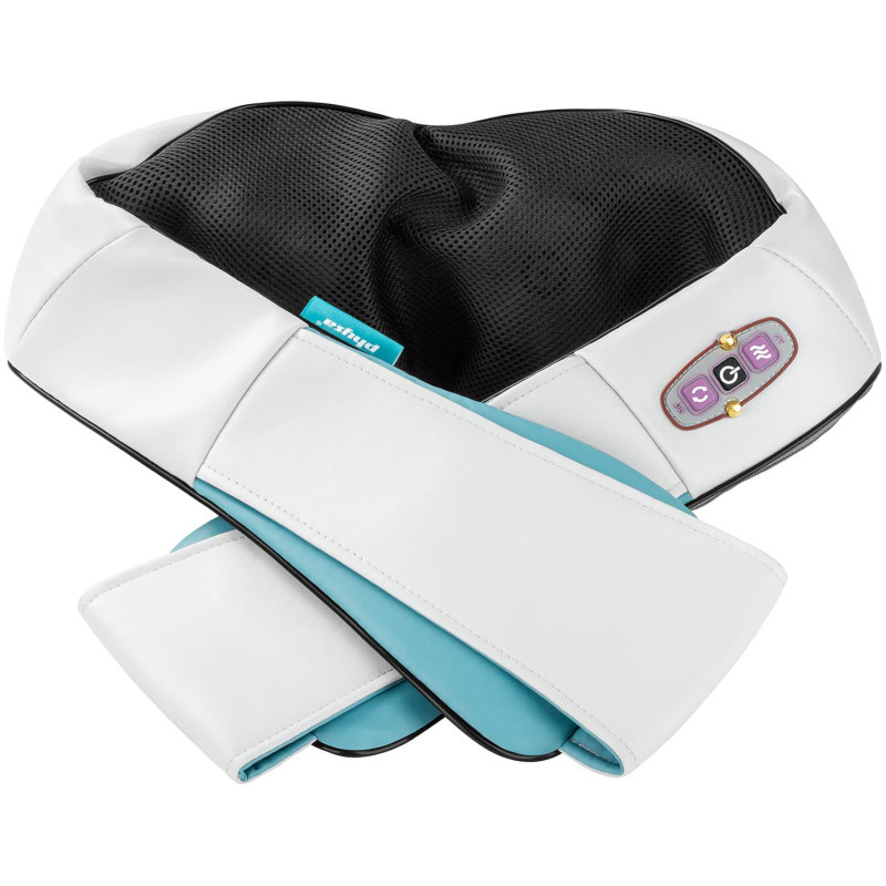 12V/230V šildomas kaklo ir nugaros pečių masažuoklis pilkas