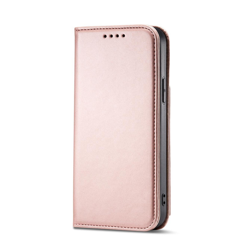 Magnetinis kortelės dėklas iPhone 12, dangtelis, kortelių piniginė, kortelių stovas, rožinė