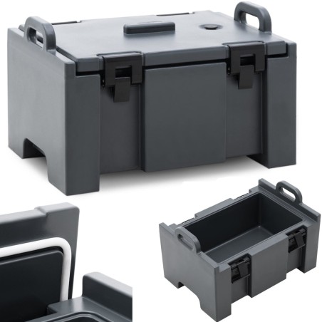Termosu izoliuotas maitinimo konteineris GN 1/1 37 l talpos konteineriams Termosu izoliuotas maitinimo konteineris GN 1/1 37 l talpos konteineriams