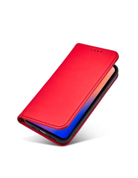 Magnetinės kortelės dėklas, skirtas iPhone 12 Pro Max, dangtelis, kortelių piniginė, kortelių stovas, raudonas