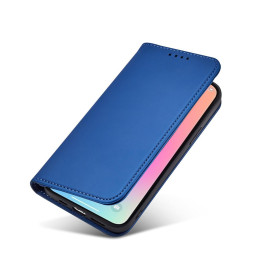 Magnet Card Case dėklas skirtas iPhone 13, dangtelis, kortelių piniginė, kortelių stovas, mėlynas
