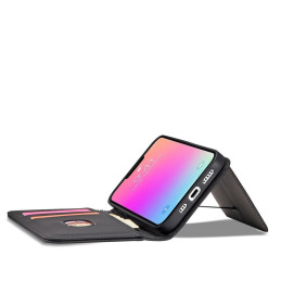 Magnetinis kortelės dėklas iPhone 13 Pro dangtelis, kortelių piniginė, kortelių stovas, juodas