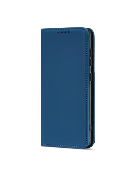 Magnetinis kortelių dėklas Samsung Galaxy A53 5G, dangtelis, kortelių piniginė, kortelių stovas, mėlynas Magnetinis kortelių dėklas Samsung Galaxy A53 5G, dangtelis, kortelių piniginė, kortelių stovas, mėlynas