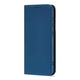 Magnetinis kortelės dėklas Xiaomi Redmi Note 11, dangtelis, kortelių piniginė, kortelių stovas, mėlynas