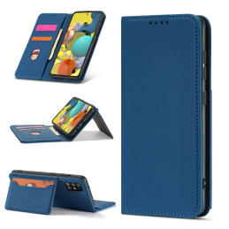 Magnetinis kortelės dėklas, skirtas Xiaomi Redmi Note 11 Pro, dangtelis, kortelių piniginė, kortelių stovas, mėlynas