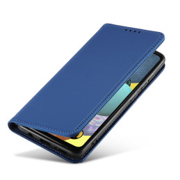 Magnetinis kortelės dėklas, skirtas Xiaomi Redmi Note 11 Pro, dangtelis, kortelių piniginė, kortelių stovas, mėlynas