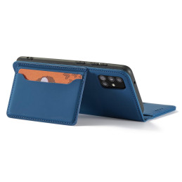Magnetinis kortelės dėklas, skirtas Xiaomi Redmi Note 11 Pro, dangtelis, kortelių piniginė, kortelių stovas, mėlynas