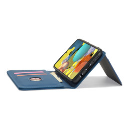 Magnetinis kortelės dėklas, skirtas Xiaomi Redmi Note 11 Pro, dangtelis, kortelių piniginė, kortelių stovas, mėlynas