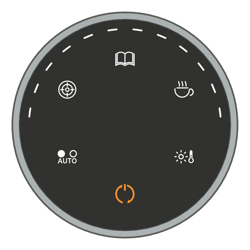 Elesense biuro belaidžiu būdu valdomas LED monitorius šviesiai juodas (E1129)