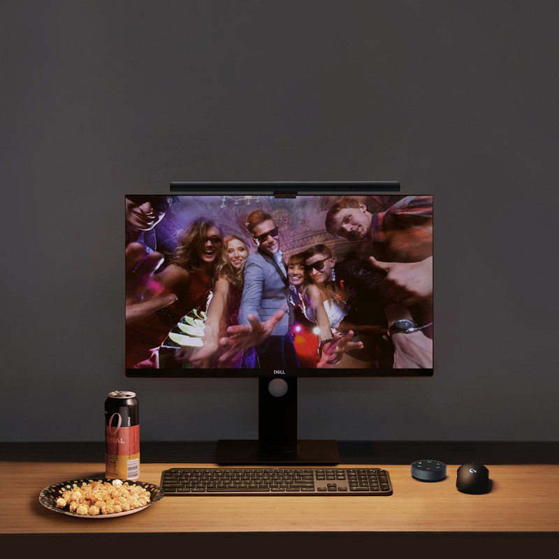 Elesense biuro belaidžiu būdu valdomas LED monitorius šviesiai juodas (E1129)