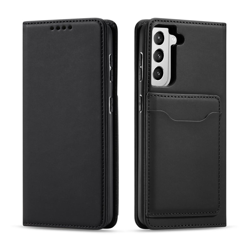 Magnetinis kortelės dėklas, skirtas Samsung Galaxy S22+ (S22 Plus) padengti kortelę Piniginės kortelės stovas juodas Magnetinis kortelės dėklas, skirtas Samsung Galaxy S22+ (S22 Plus) padengti kortelę Piniginės kortelės stovas juodas