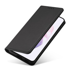 Magnetinis kortelės dėklas, skirtas Samsung Galaxy S22+ (S22 Plus) padengti kortelę Piniginės kortelės stovas juodas