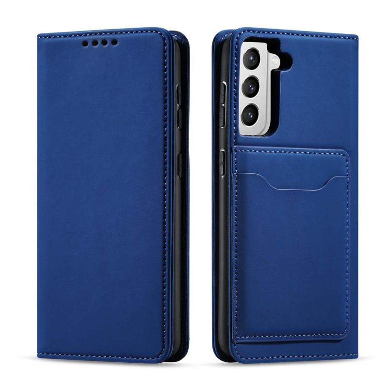 Magnetinis kortelės dėklas, skirtas Samsung Galaxy S22+ (S22 Plus) padengti kortelę Piniginės kortelės stovas mėlynas Magnetinis kortelės dėklas, skirtas Samsung Galaxy S22+ (S22 Plus) padengti kortelę Piniginės kortelės stovas mėlynas