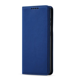 Magnetinis kortelės dėklas, skirtas Samsung Galaxy S22+ (S22 Plus) padengti kortelę Piniginės kortelės stovas mėlynas