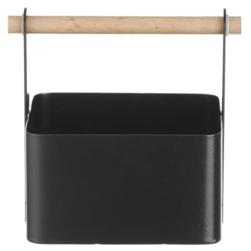 Organizatoriaus stalo prieskonių krepšelis su medine rankena 17x13x16 cm - Hendi 427057