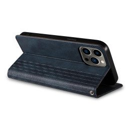Magnetinio dirželio dėklas, skirtas iPhone 12 Pro Max, piniginės dangtelis + mini pakabukas, mėlynas
