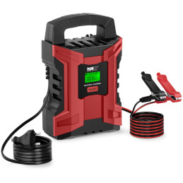 Automatinis automobilio akumuliatoriaus įkroviklis su LCD atminties funkcija 180 W 6/12 V 2/10 A