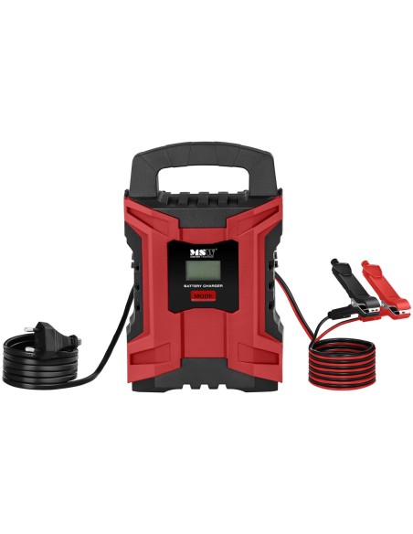 Automatinis automobilio akumuliatoriaus įkroviklis su LCD atminties funkcija 180 W 6/12 V 2/10 A Automatinis automobilio akumuliatoriaus įkroviklis su LCD atminties funkcija 180 W 6/12 V 2/10 A