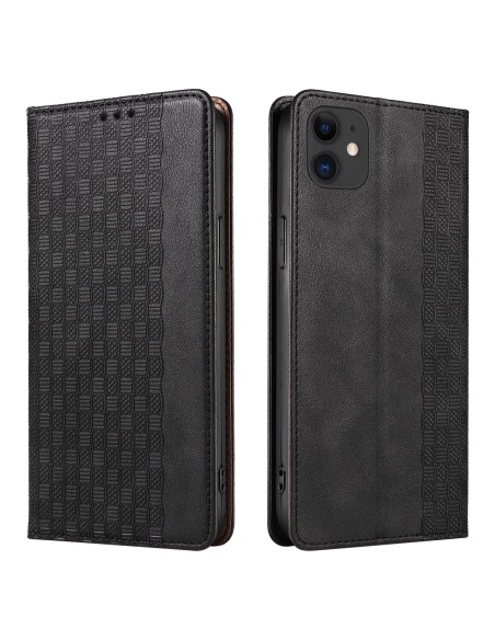 Magnetinio dirželio dėklas, skirtas iPhone 13, piniginės dangtelis + mini dirželis, pakabukas, juodas